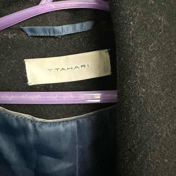 Black wool coat - Picture 3 of 5